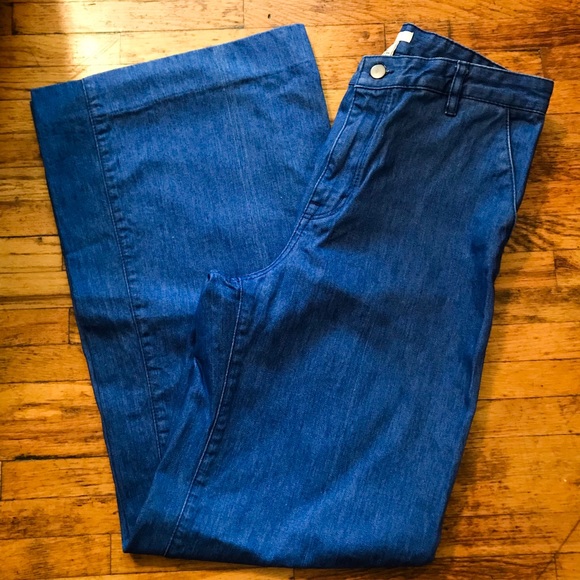 H&M Denim - 1970s Style High-waisted, wide-leg jeans